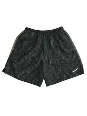 Nike Dri-Fit Black Gray Digi Design Lined Swimsuit Shorts Trunks w/Pockets XL